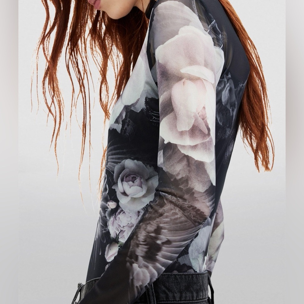 ALL SAINTS Elia Iris Micro-Mesh Bodysuit - Picture 2 of 16